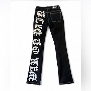 Black Pants‎ with White Graphics